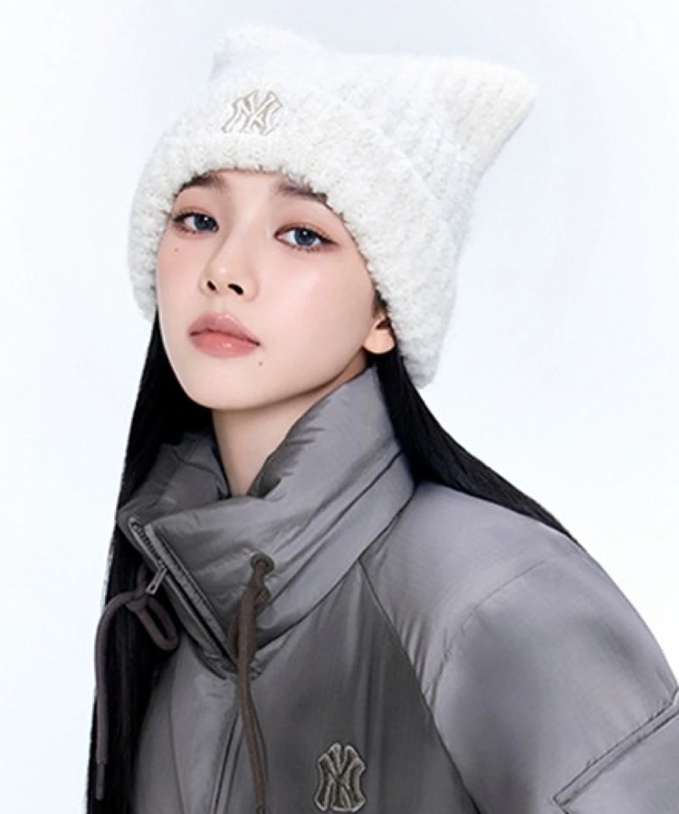 JACKROSE(ジャックローズ) |MLB KOREA/エムエルビーコリア フワモコ ミャオ ビーニー【猫耳ビーニー】