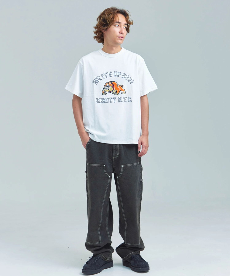 JACKROSE(ジャックローズ) |Schott/ショット WHATS UP DOG SS T-SHIRT(MENS)