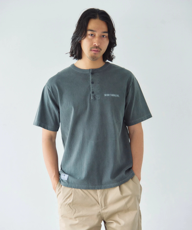 JACKROSE(ジャックローズ) |Schott/ショット TIME TESTED OVER FOUR GENERATIONS EMB. HENLEY SS T-SHIRT(MENS)