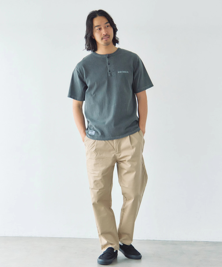 JACKROSE(ジャックローズ) |Schott/ショット TIME TESTED OVER FOUR GENERATIONS EMB. HENLEY SS T-SHIRT(MENS)