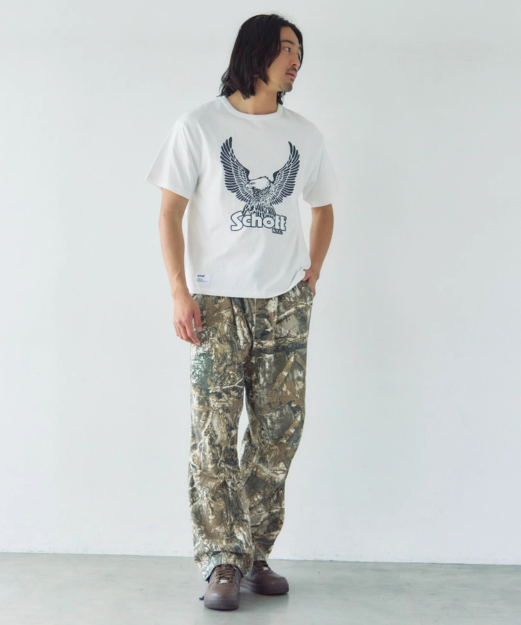 JACKROSE(ジャックローズ) |Schott/ショット 短丈 GLITTER EAGLE COMPACT SS T-SHIRT(MENS)