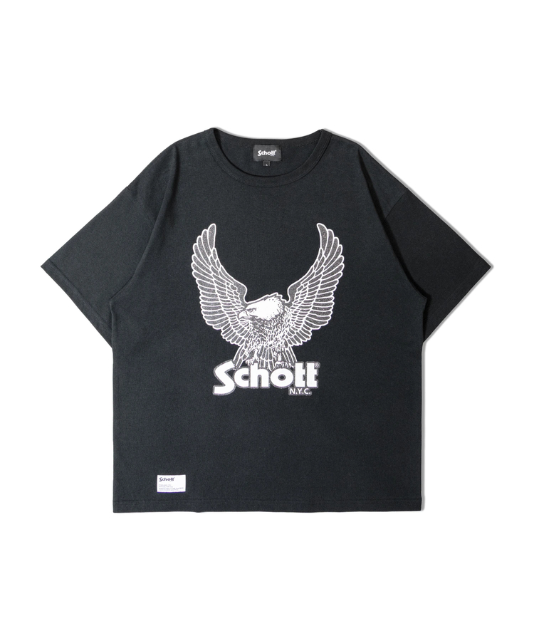 JACKROSE(ジャックローズ) |Schott/ショット 短丈 GLITTER EAGLE COMPACT SS T-SHIRT(MENS)