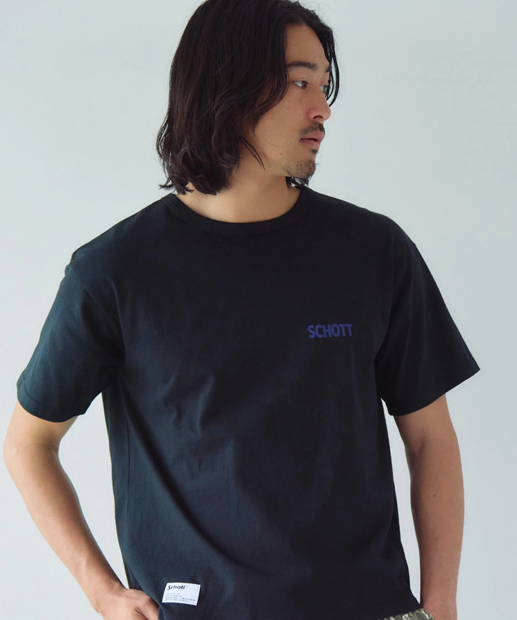 JACKROSE(ジャックローズ) |Schott/ショット 短丈 CIRCLE EAGLE COMPACT SS T-SHIRT(MENS)