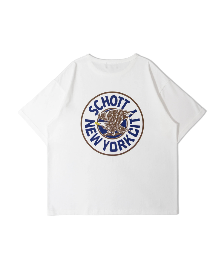JACKROSE(ジャックローズ) |Schott/ショット 短丈 CIRCLE EAGLE COMPACT SS T-SHIRT(MENS)