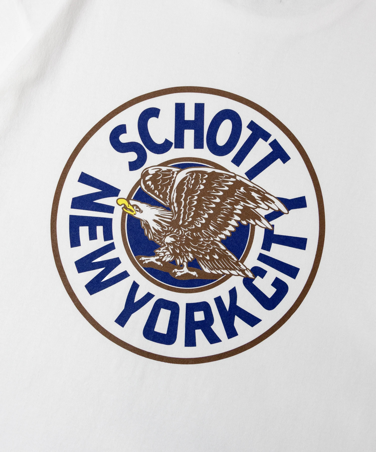 JACKROSE(ジャックローズ) |Schott/ショット 短丈 CIRCLE EAGLE COMPACT SS T-SHIRT(MENS)