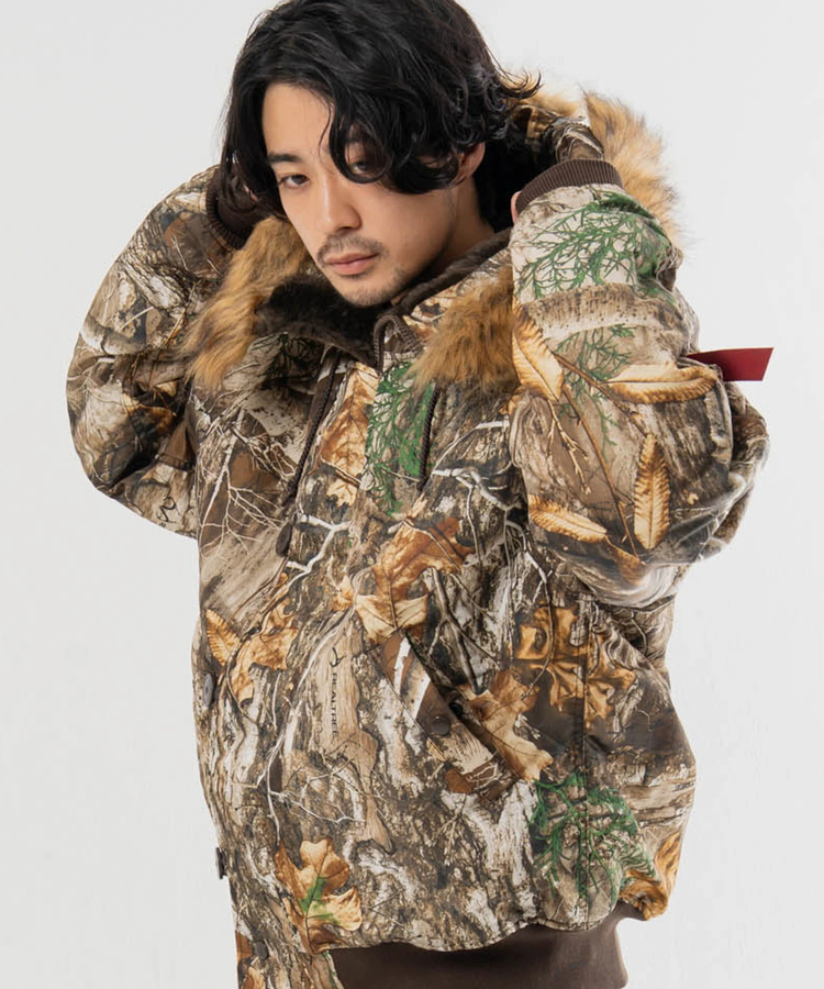JACKROSE(ジャックローズ) |ALPHA/アルファ N-2B・HERITAGE FIT PARKA【CAMO】(MENS)