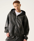 JACKROSE(ジャックローズ) |FUBU/フブ Faux Leather Short Hooded Jacket(MENS)