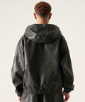 JACKROSE(ジャックローズ) |FUBU/フブ Faux Leather Short Hooded Jacket(MENS)