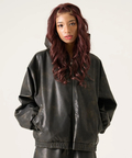 JACKROSE(ジャックローズ) |FUBU/フブ Faux Leather Short Hooded Jacket(MENS)