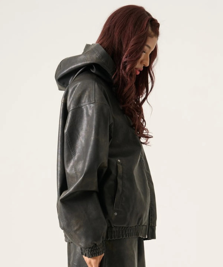 JACKROSE(ジャックローズ) |FUBU/フブ Faux Leather Short Hooded Jacket(MENS)