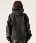 JACKROSE(ジャックローズ) |FUBU/フブ Faux Leather Short Hooded Jacket(MENS)