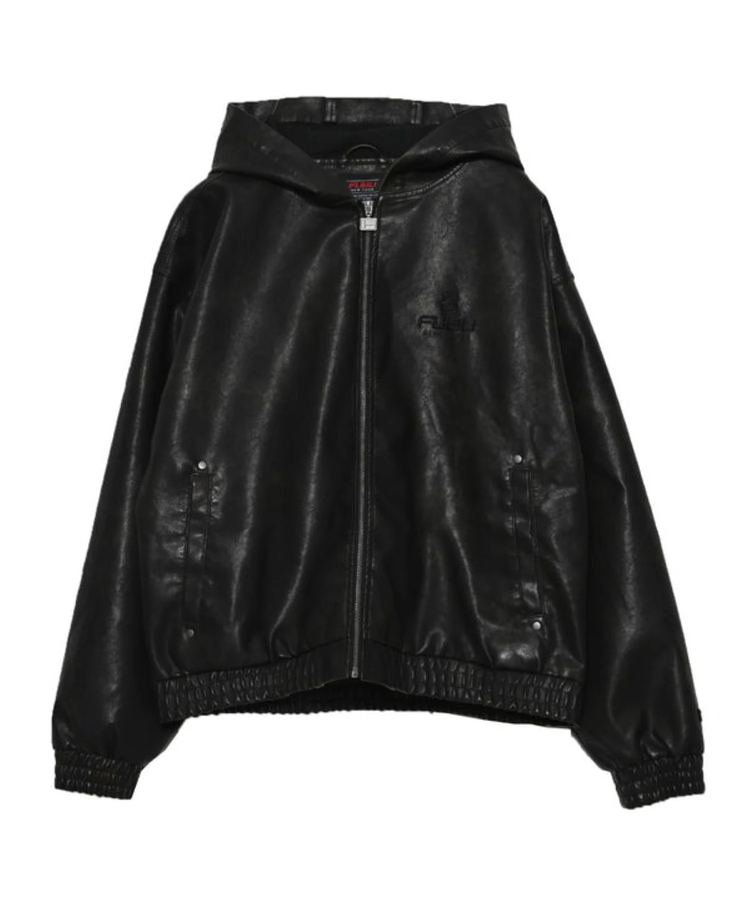 JACKROSE(ジャックローズ) |FUBU/フブ Faux Leather Short Hooded Jacket(MENS)