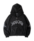 JACKROSE(ジャックローズ) |JE-ロゴフェイクスウェード・ZIPパーカー(MENS/WOMENS)