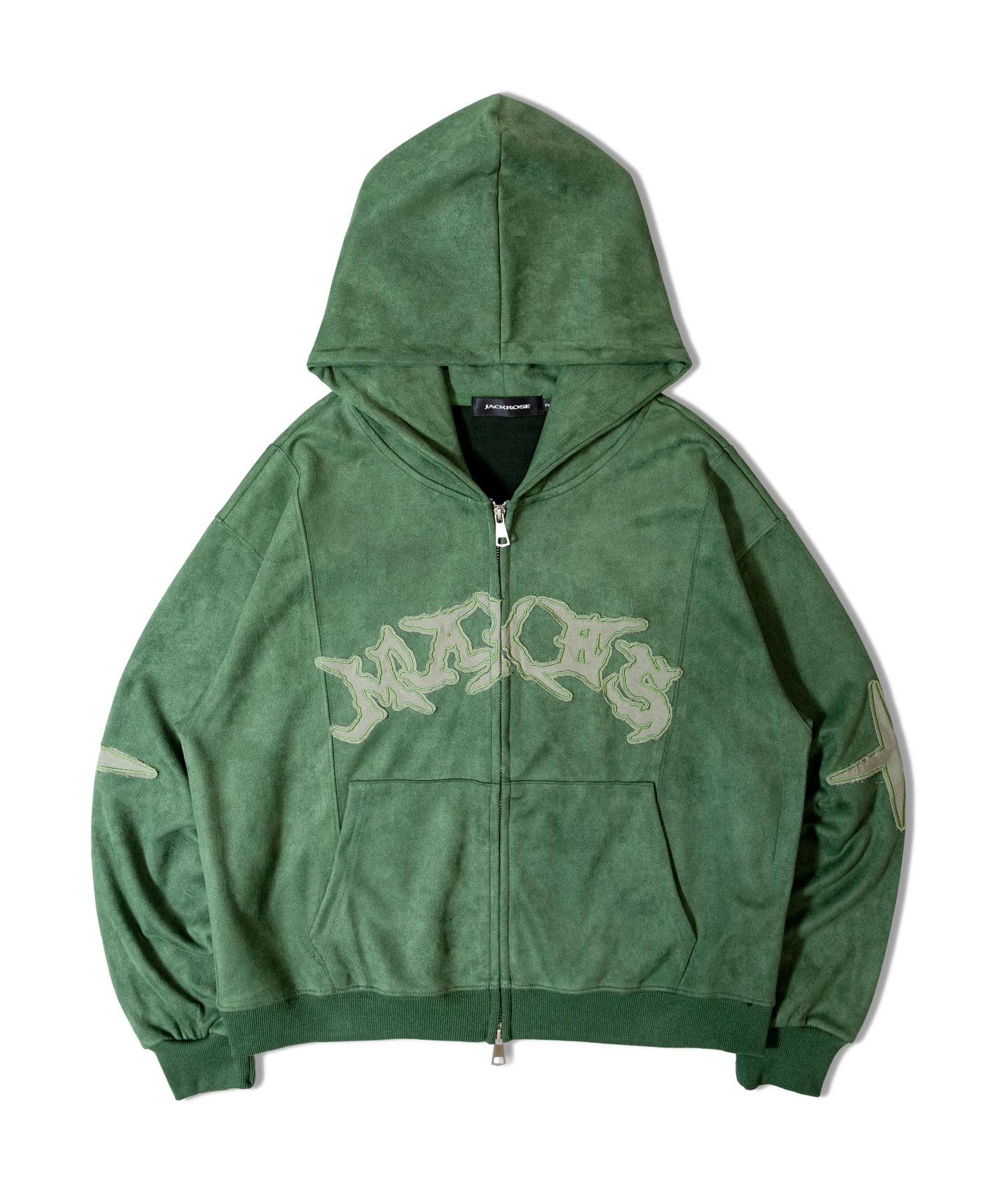 JE-ロゴフェイクスウェード・ZIPパーカー(MENS/WOMENS)｜ファッション