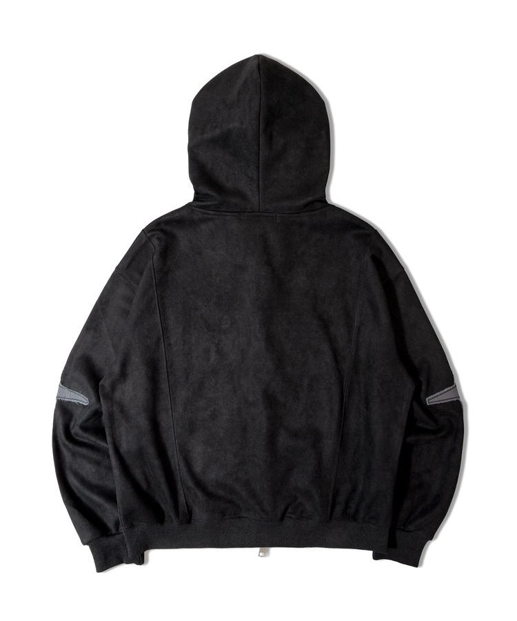 JACKROSE(ジャックローズ) |JE-ロゴフェイクスウェード・ZIPパーカー(MENS/WOMENS)