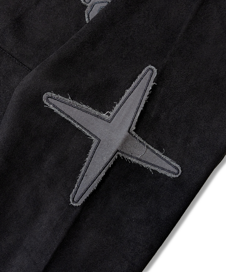 JACKROSE(ジャックローズ) |JE-ロゴフェイクスウェード・ZIPパーカー(MENS/WOMENS)