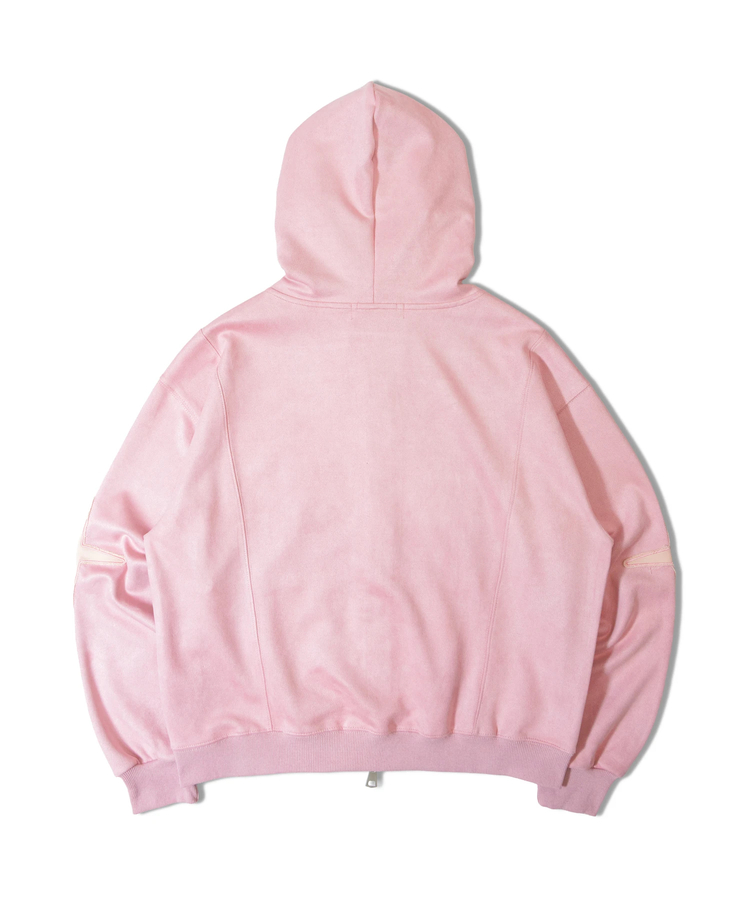 JACKROSE(ジャックローズ) |JE-ロゴフェイクスウェード・ZIPパーカー(MENS/WOMENS)