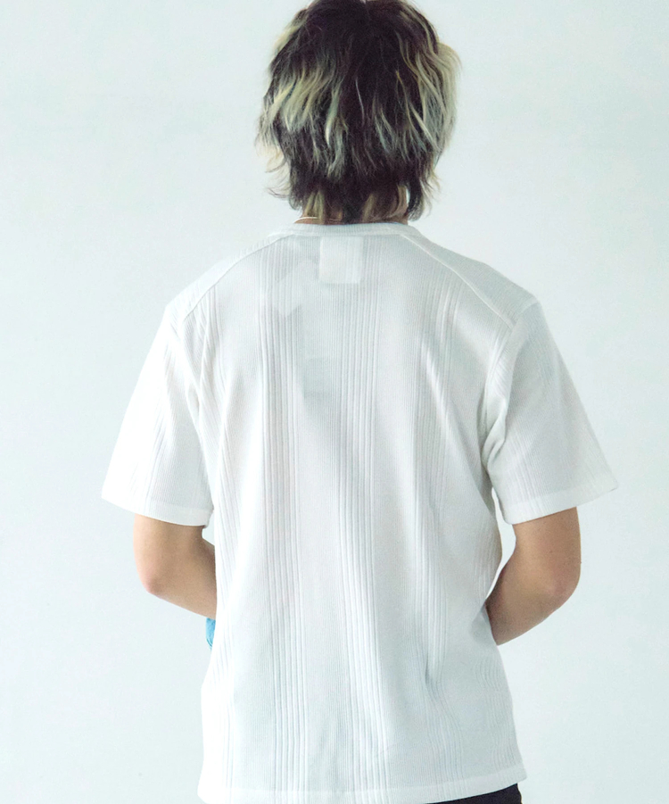 JACKROSE(ジャックローズ) |JE-ランダムテレコ ヘンリーネック SSTEE(MENS)