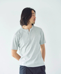 JACKROSE(ジャックローズ) |JE-ランダムテレコ ヘンリーネック SSTEE(MENS)