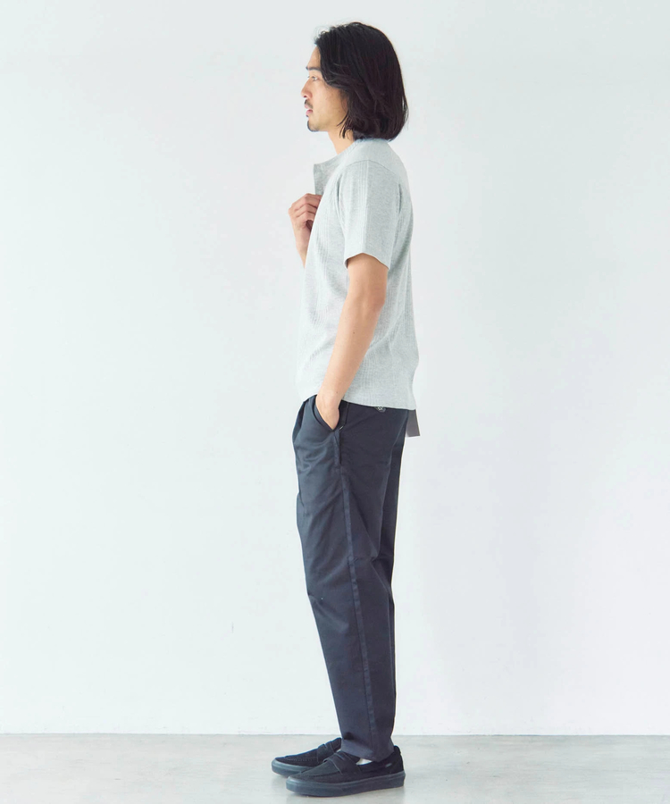 JACKROSE(ジャックローズ) |JE-ランダムテレコ ヘンリーネック SSTEE(MENS)