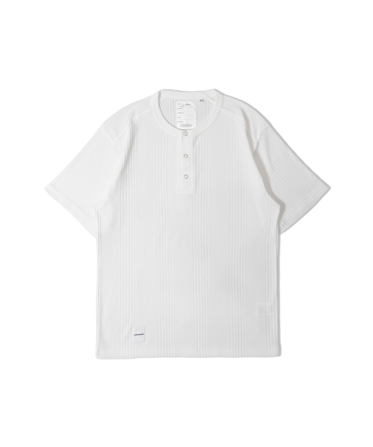 JACKROSE(ジャックローズ) |JE-ランダムテレコ ヘンリーネック SSTEE(MENS)
