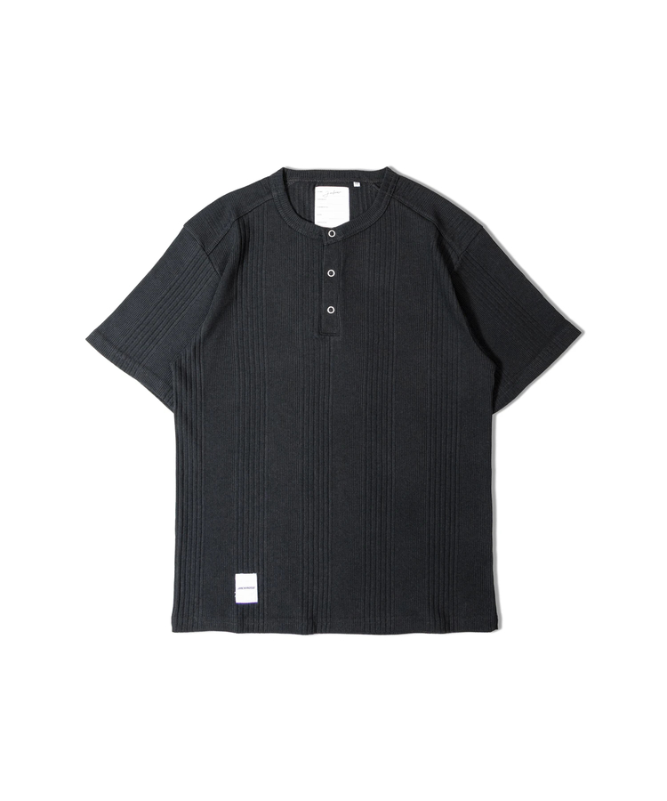 JACKROSE(ジャックローズ) |JE-ランダムテレコ ヘンリーネック SSTEE(MENS)
