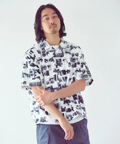 JACKROSE(ジャックローズ) |Philip Lumbang/フィリップ・ランバン JIMMY'Z  総柄オープンカラー半袖シャツ(MENS)