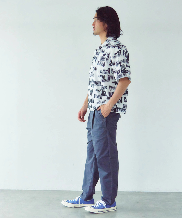 JACKROSE(ジャックローズ) |Philip Lumbang/フィリップ・ランバン JIMMY'Z  総柄オープンカラー半袖シャツ(MENS)