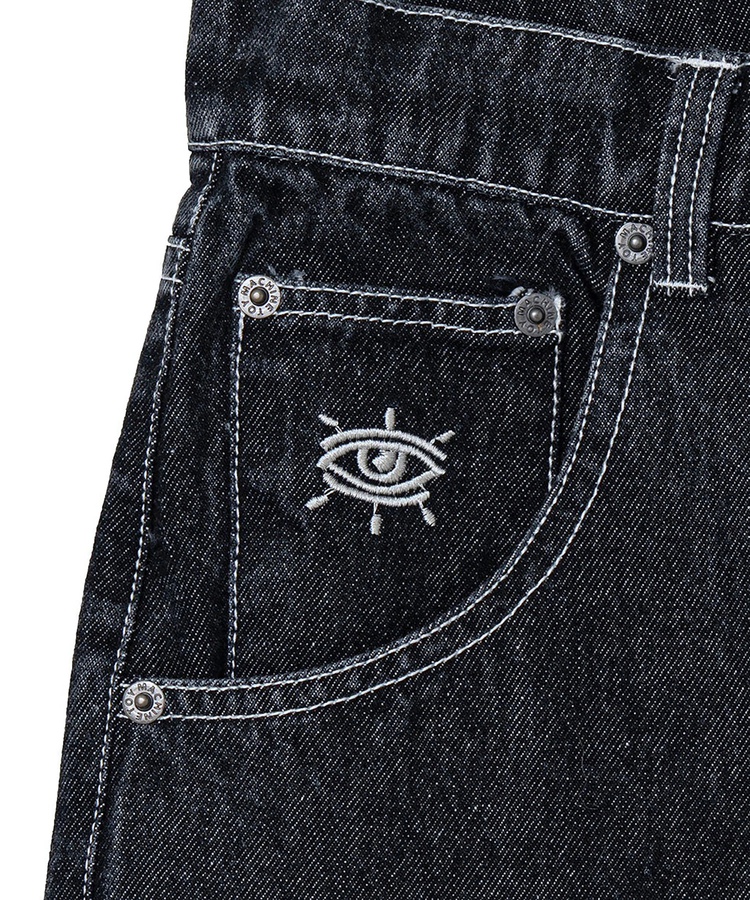 JACKROSE(ジャックローズ) |TOY MACHINE/トイマシーン RITUAL SECT LOOSE STRAIGHT DENIM PANTS(MENS)