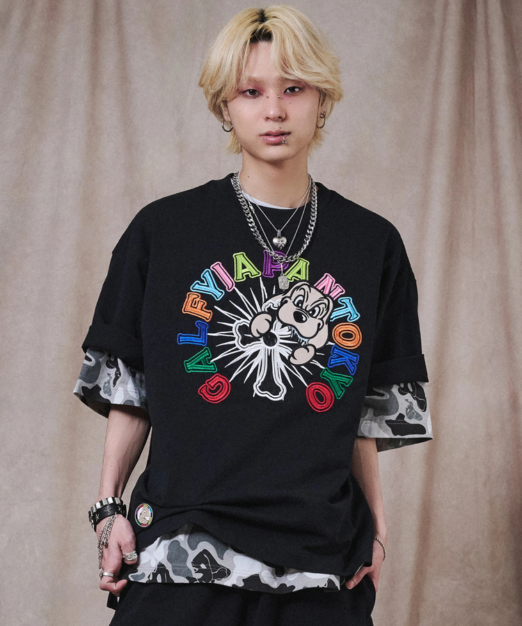 JACKROSE(ジャックローズ) |GALFY/ガルフィー おしゃぶりワンワンカラフルロゴTee SS(MENS)