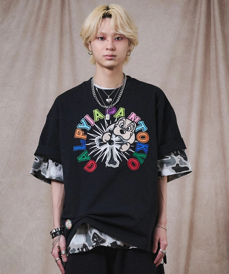 JACKROSE(ジャックローズ) |GALFY/ガルフィー おしゃぶりワンワンカラフルロゴTee SS(MENS)