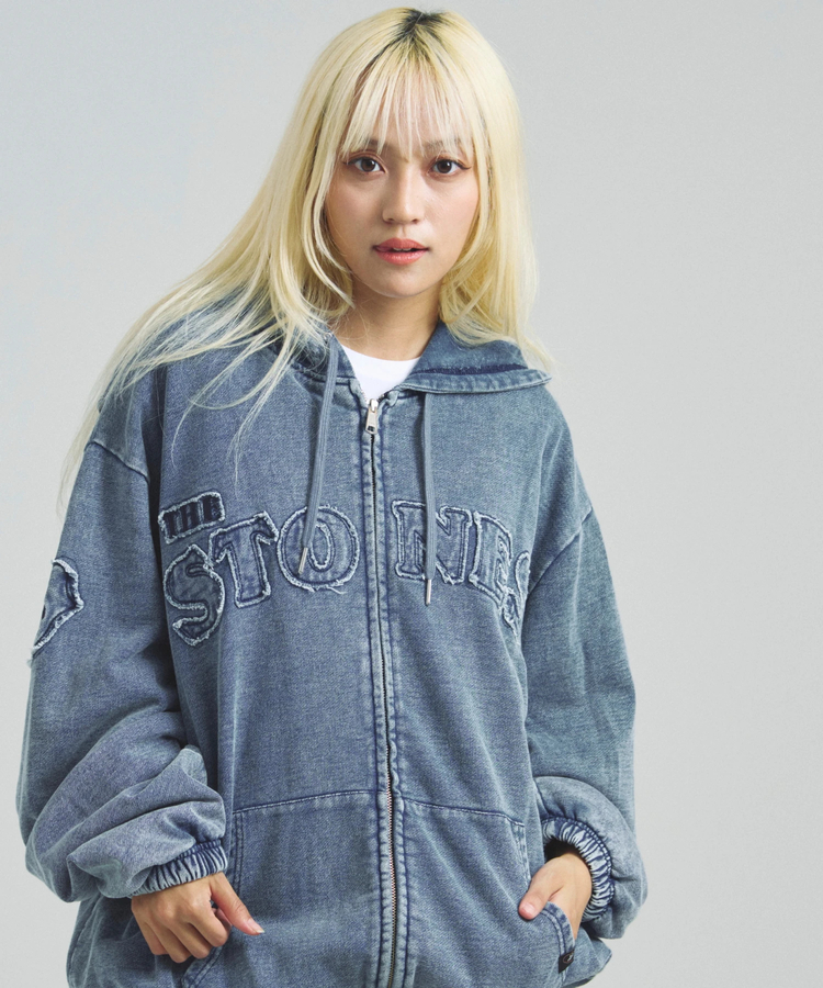 JACKROSE(ジャックローズ) |【The Rolling Stones×JACKROSE】 エンボス加工･カットデニムJKT(MENS)