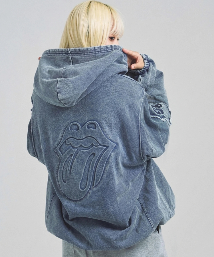 JACKROSE(ジャックローズ) |【The Rolling Stones×JACKROSE】 エンボス加工･カットデニムJKT(MENS)