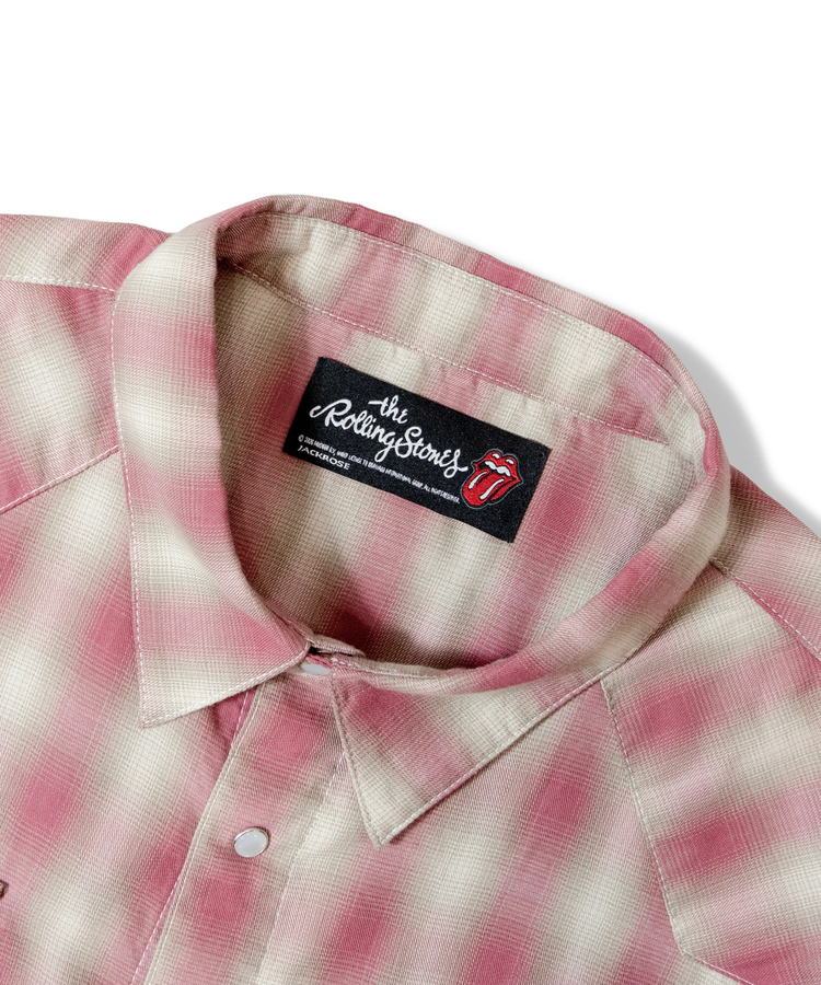 JACKROSE(ジャックローズ) |【The Rolling Stones×JACKROSE】 ヴィンテージ加工･ウエスタンLSシャツ(MENS)