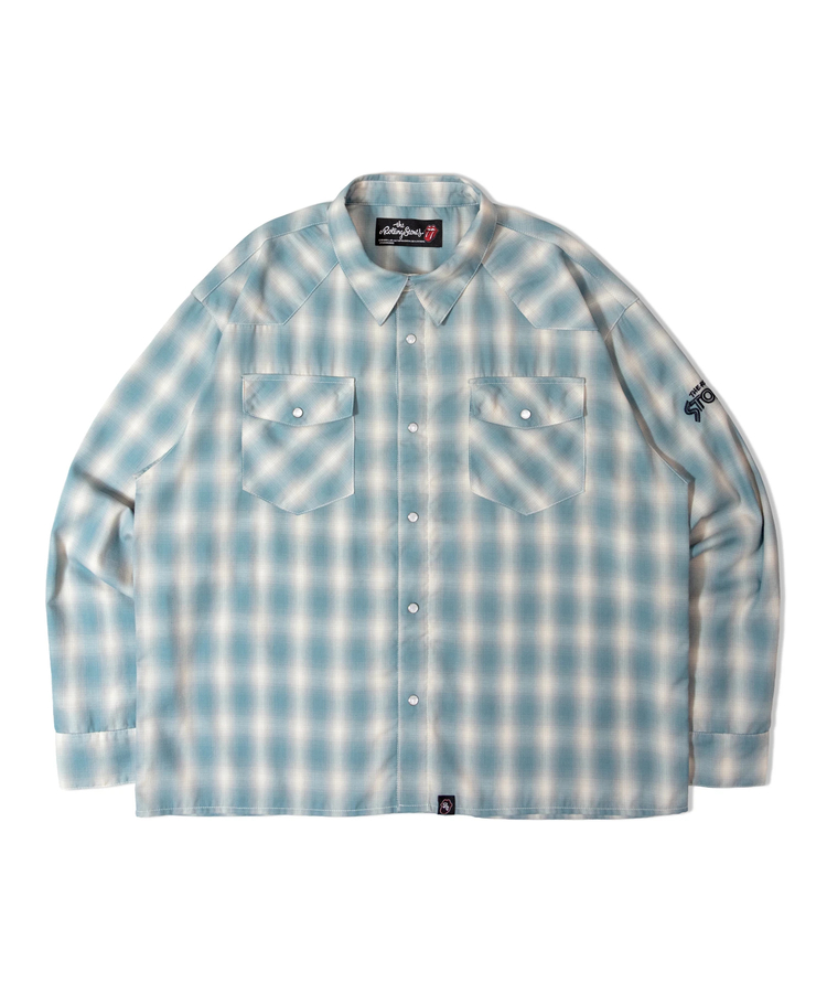 JACKROSE(ジャックローズ) |【The Rolling Stones×JACKROSE】 ヴィンテージ加工･ウエスタンLSシャツ(MENS)