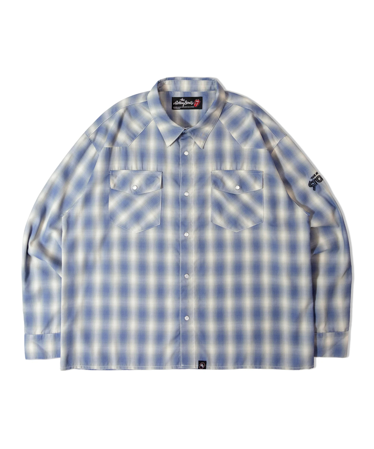 JACKROSE(ジャックローズ) |【The Rolling Stones×JACKROSE】 ヴィンテージ加工･ウエスタンLSシャツ(MENS)