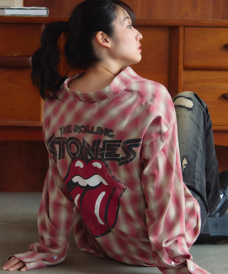 JACKROSE(ジャックローズ) |【The Rolling Stones×JACKROSE】 ヴィンテージ加工･ウエスタンLSシャツ(MENS)
