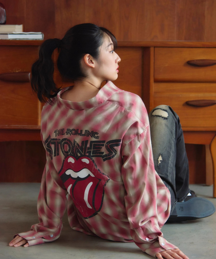 JACKROSE(ジャックローズ) |【The Rolling Stones×JACKROSE】 ヴィンテージ加工･ウエスタンLSシャツ(MENS)