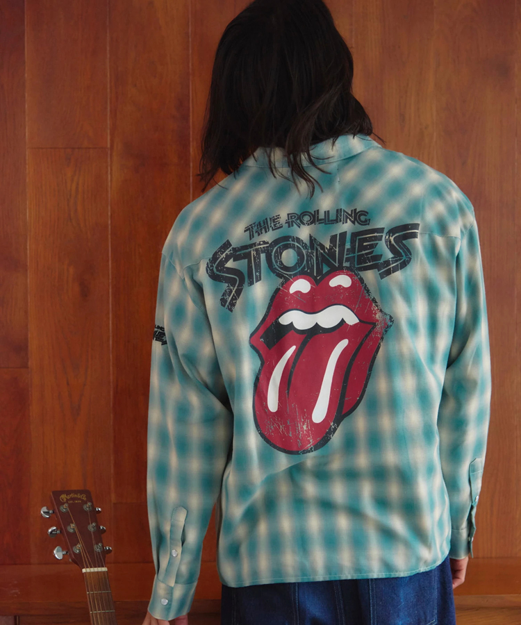 JACKROSE(ジャックローズ) |【The Rolling Stones×JACKROSE】 ヴィンテージ加工･ウエスタンLSシャツ(MENS)