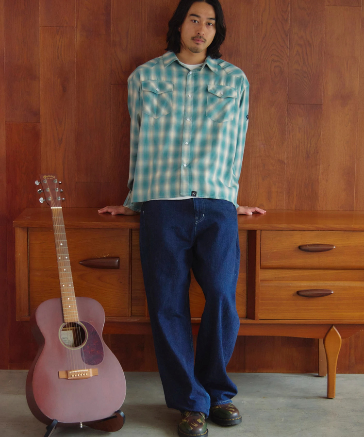 JACKROSE(ジャックローズ) |【The Rolling Stones×JACKROSE】 ヴィンテージ加工･ウエスタンLSシャツ(MENS)