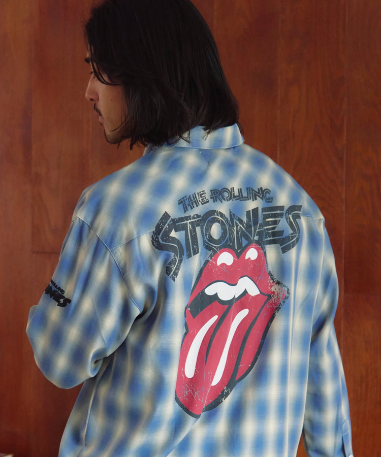 JACKROSE(ジャックローズ) |【The Rolling Stones×JACKROSE】 ヴィンテージ加工･ウエスタンLSシャツ(MENS)