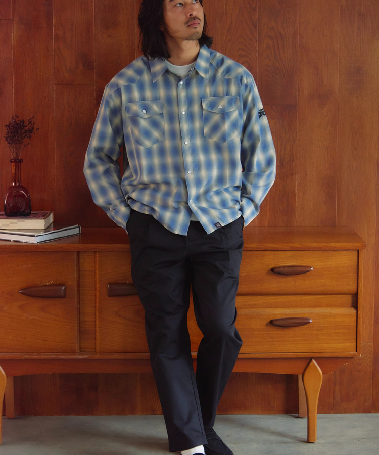 JACKROSE(ジャックローズ) |【The Rolling Stones×JACKROSE】 ヴィンテージ加工･ウエスタンLSシャツ(MENS)