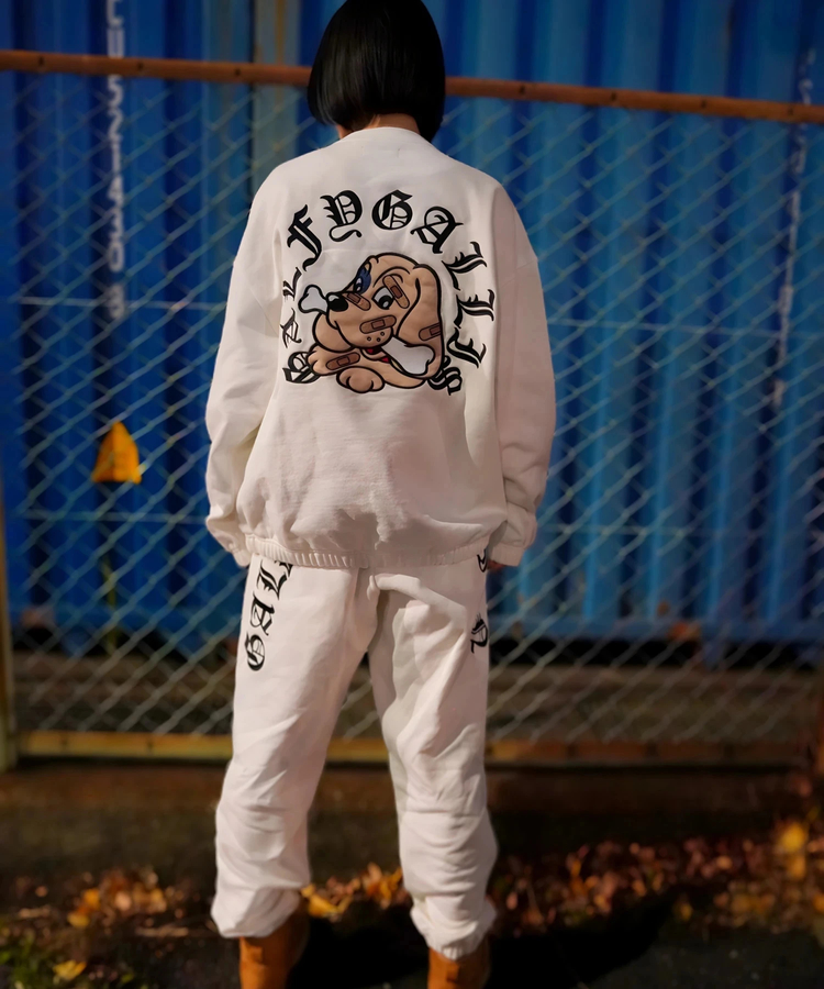 JACKROSE(ジャックローズ) |【GALFY×GALLIS ADDICTION】安心ロゴのスウェットパンツ(MENS/WOMENS)