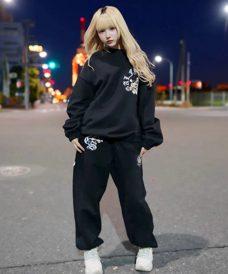 JACKROSE(ジャックローズ) |【GALFY×GALLIS ADDICTION】安心ロゴのスウェットパンツ(MENS/WOMENS)