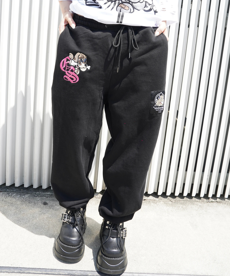 JACKROSE(ジャックローズ) |【GALFY×GALLIS ADDICTION】安心ロゴのスウェットパンツ(MENS/WOMENS)