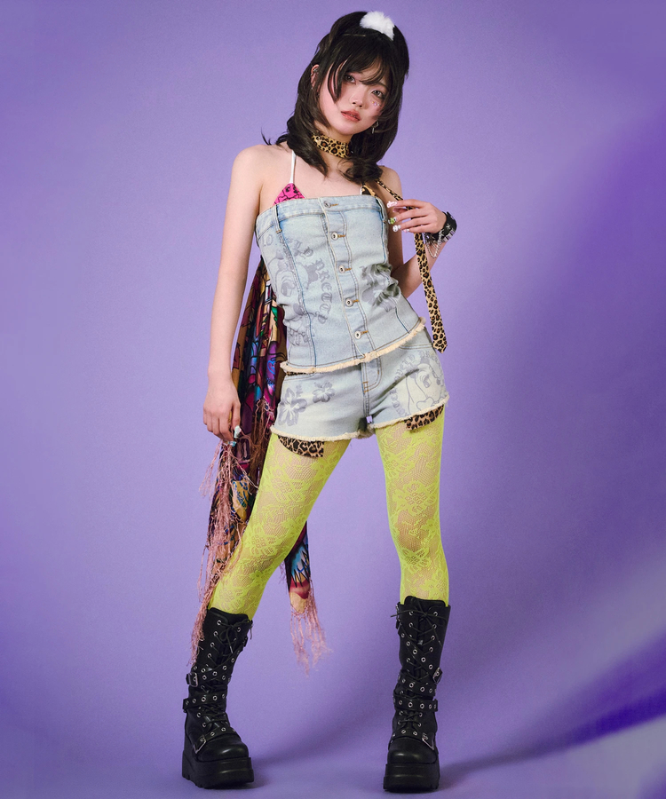 JACKROSE(ジャックローズ) |GALFY/ガルフィー ぎゃるちゃんデニムショーパン(WOMENS)