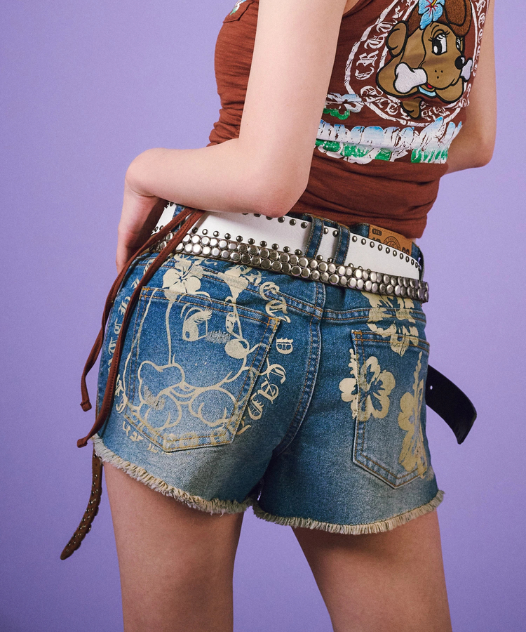 JACKROSE(ジャックローズ) |GALFY/ガルフィー ぎゃるちゃんデニムショーパン(WOMENS)