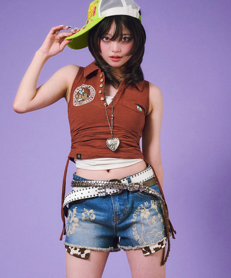 JACKROSE(ジャックローズ) |GALFY/ガルフィー ぎゃるちゃんデニムショーパン(WOMENS)