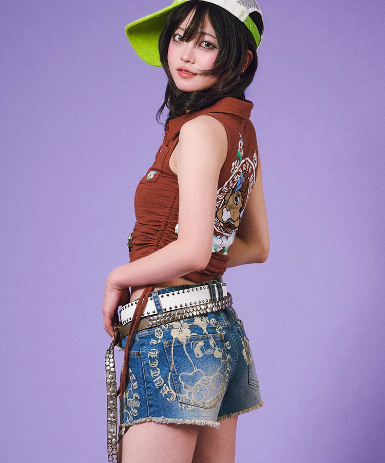 JACKROSE(ジャックローズ) |GALFY/ガルフィー ぎゃるちゃんデニムショーパン(WOMENS)