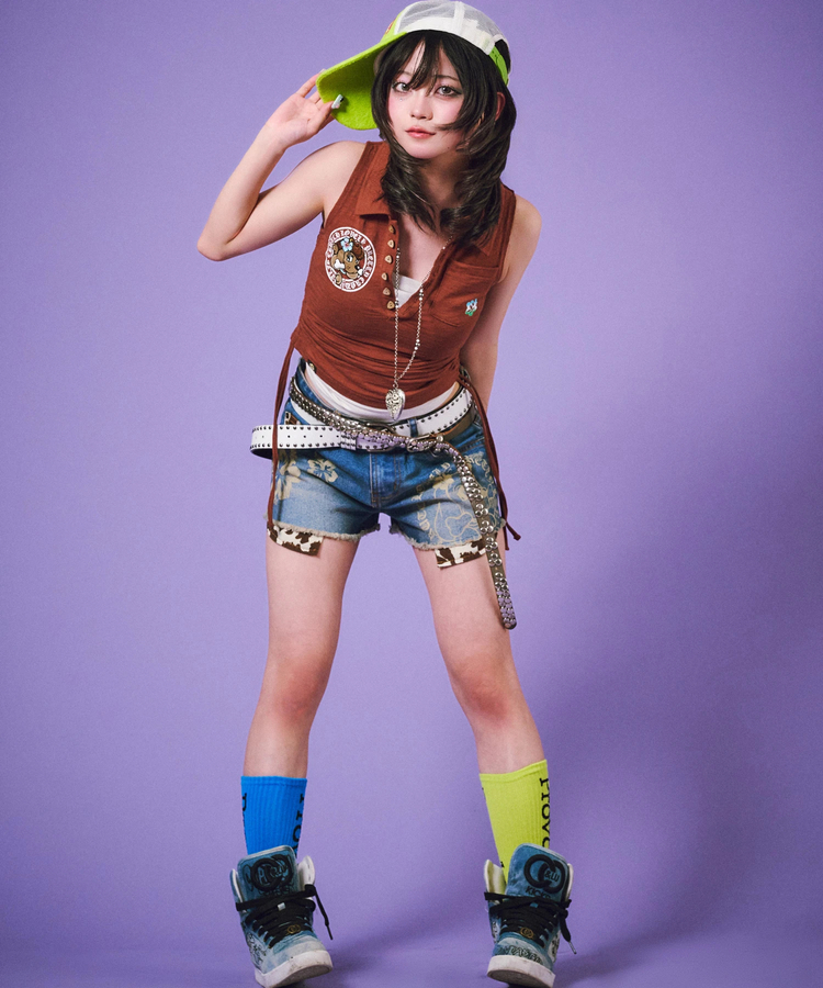 JACKROSE(ジャックローズ) |GALFY/ガルフィー ぎゃるちゃんデニムショーパン(WOMENS)